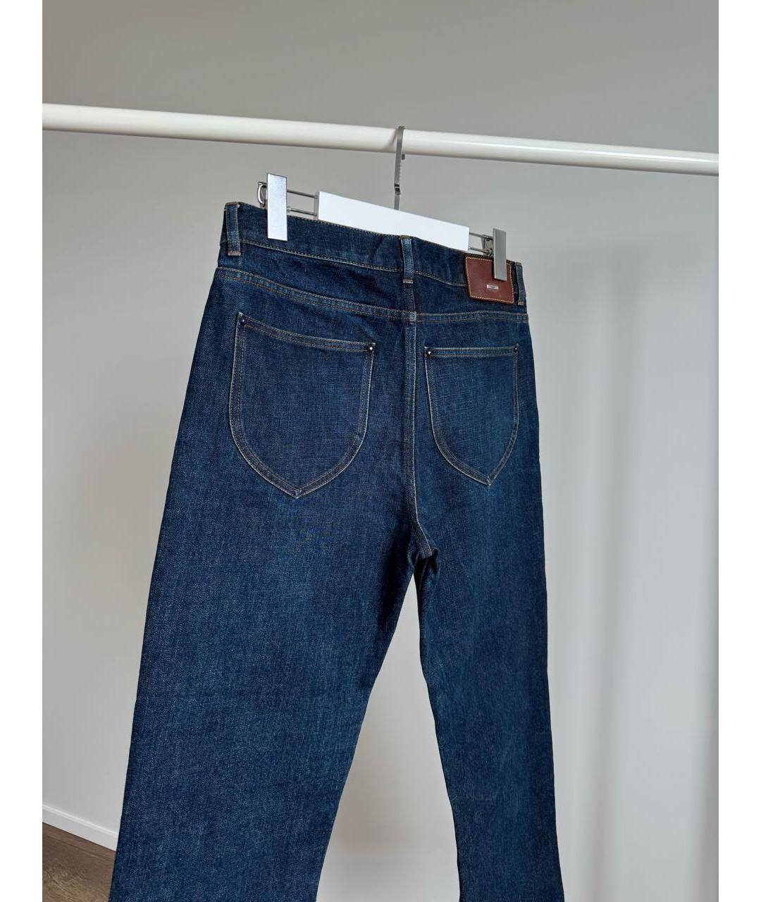 LOUIS VUITTON Синие хлопковые прямые джинсы, фото 3