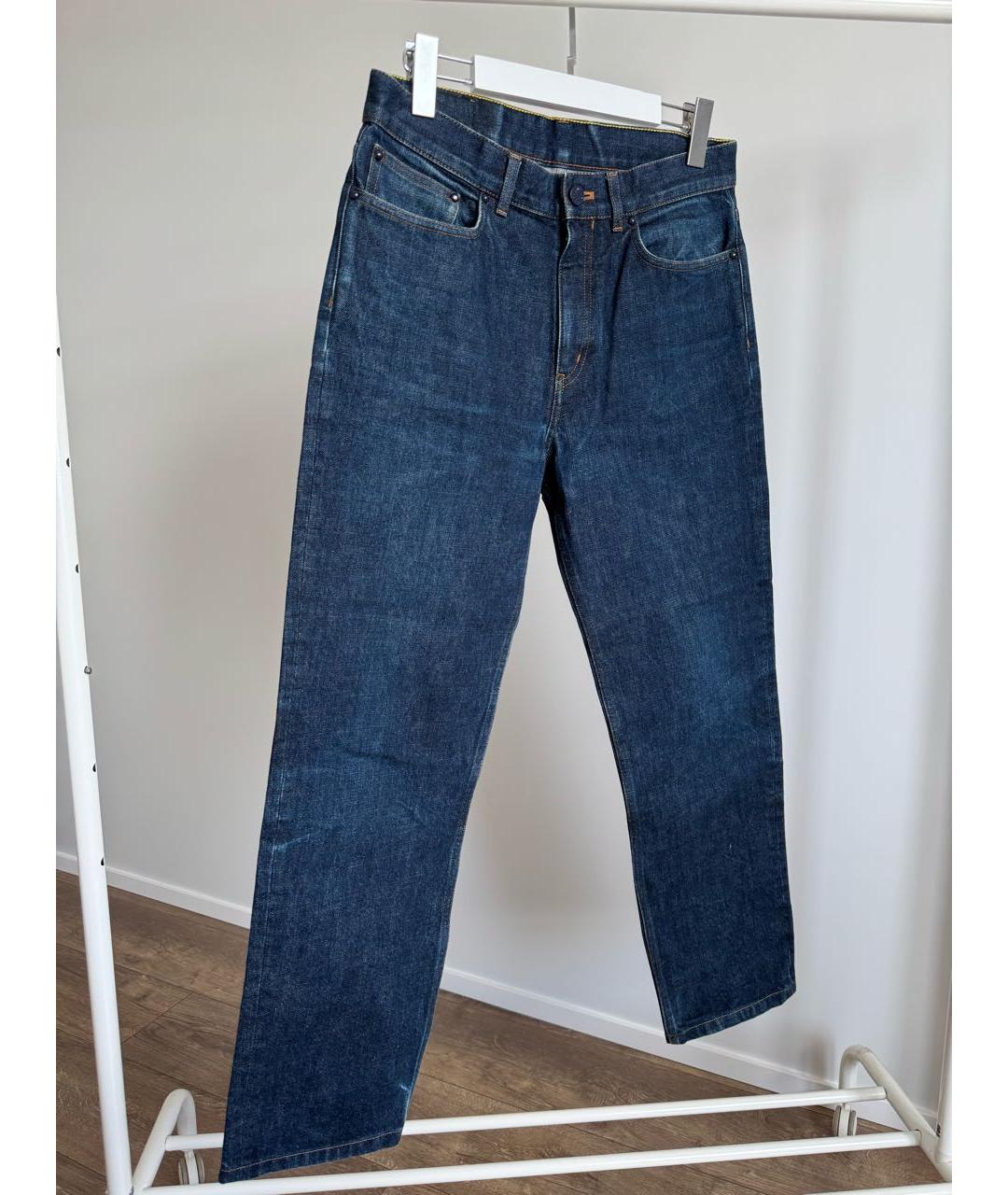 LOUIS VUITTON Синие хлопковые прямые джинсы, фото 8