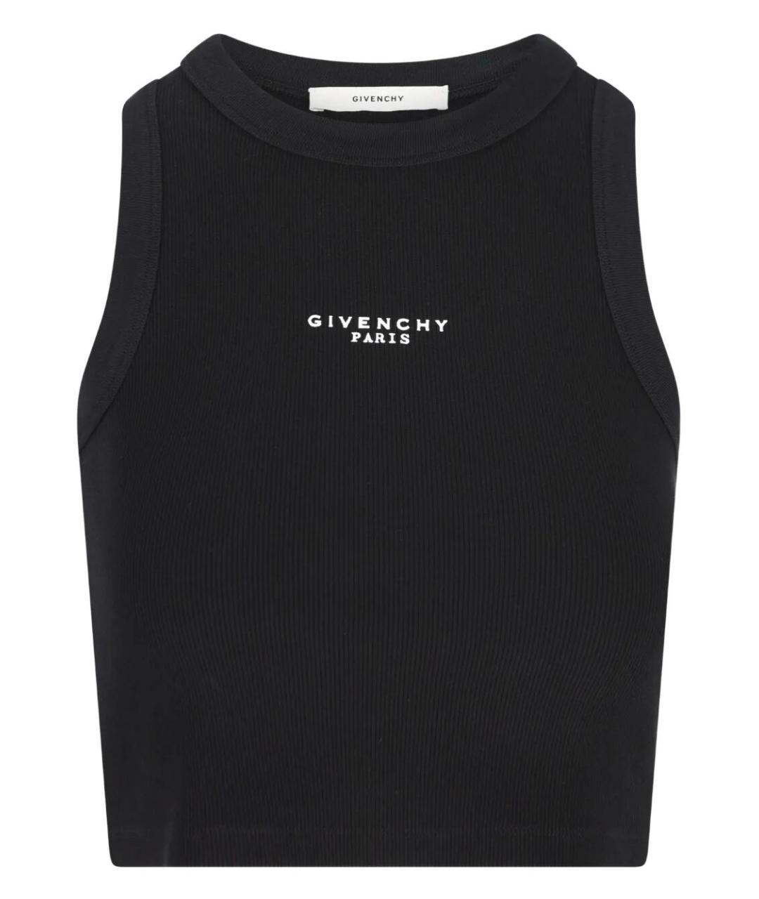 GIVENCHY Черная хлопковая майка, фото 1