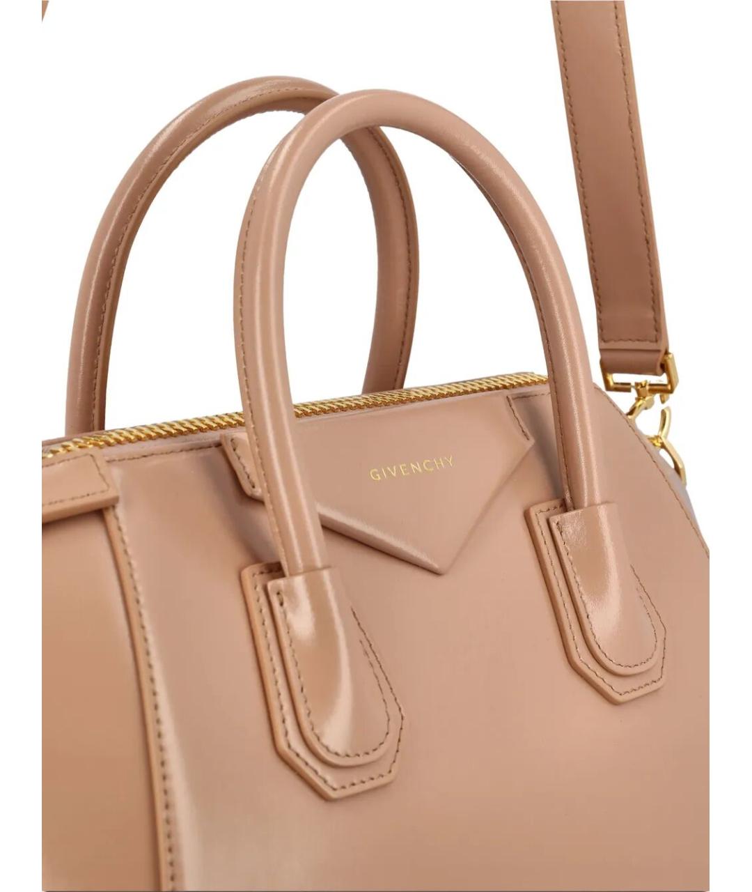 GIVENCHY Розовая кожаная сумка тоут, фото 2