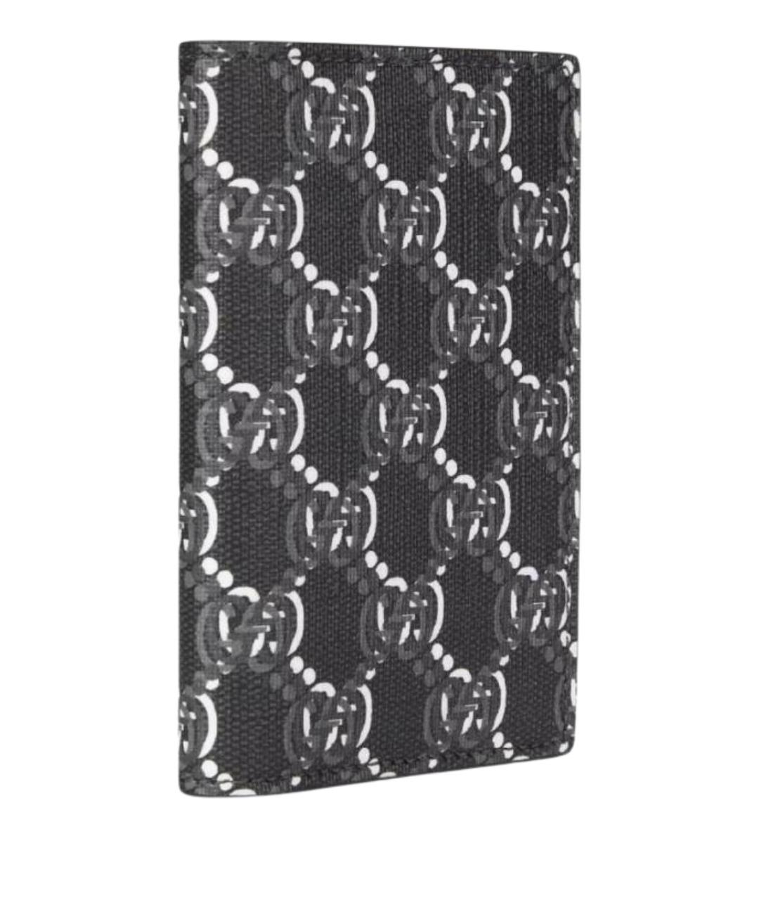 GUCCI Черная кожаная визитница, фото 1