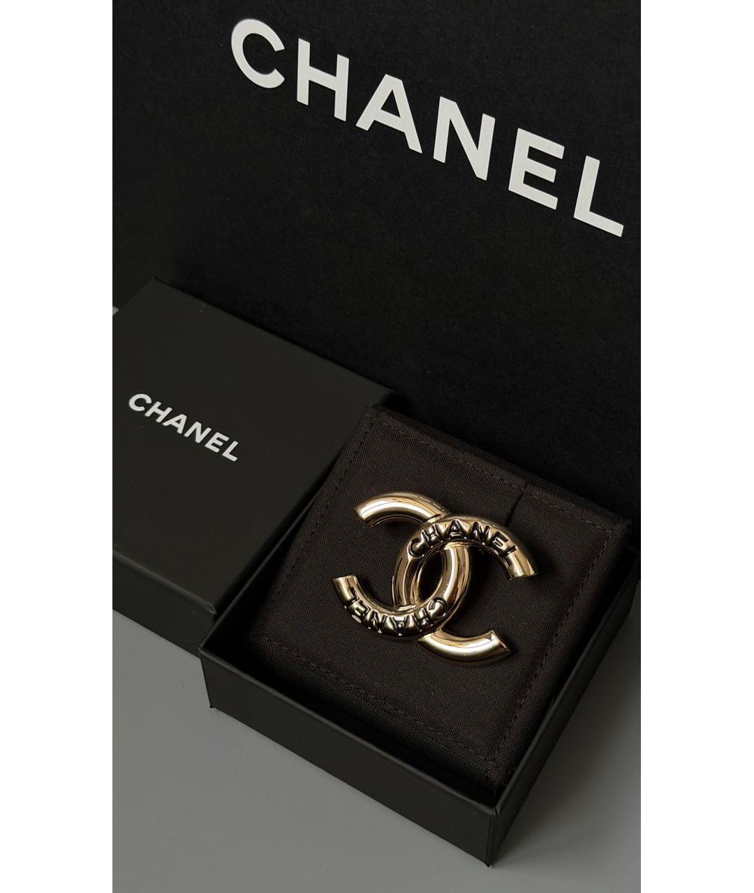 CHANEL Золотая латунная булавка / брошь, фото 2