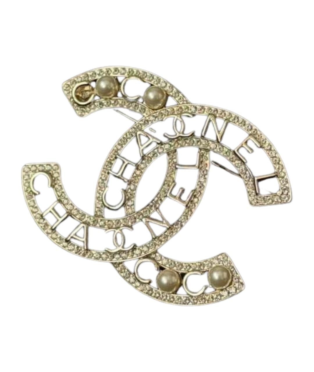 CHANEL Золотая латунная булавка / брошь, фото 1