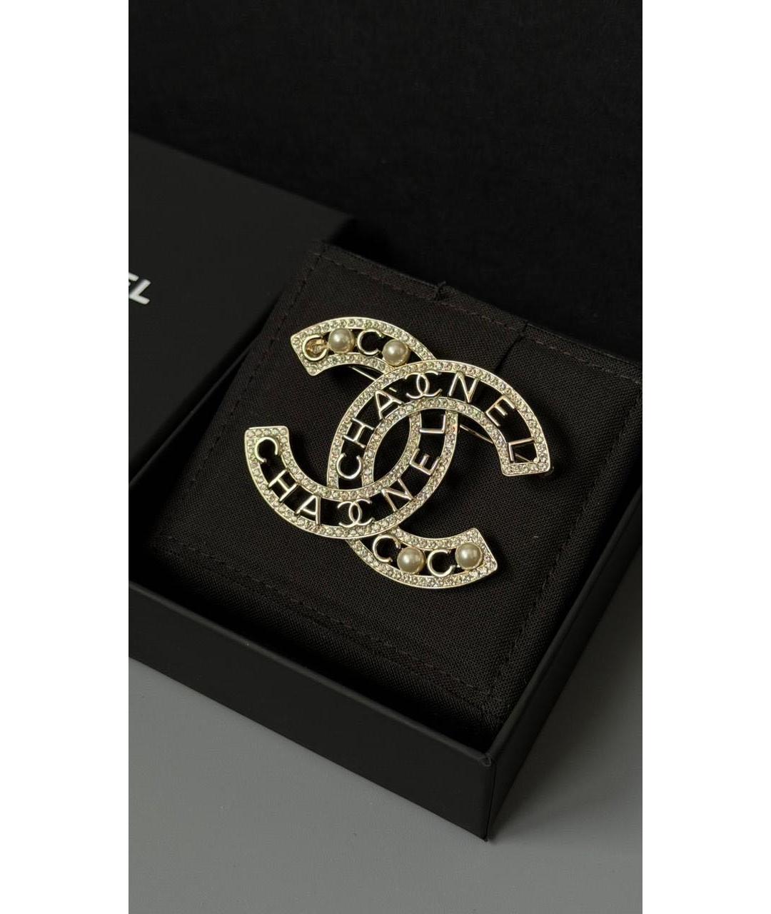 CHANEL Золотая латунная булавка / брошь, фото 2