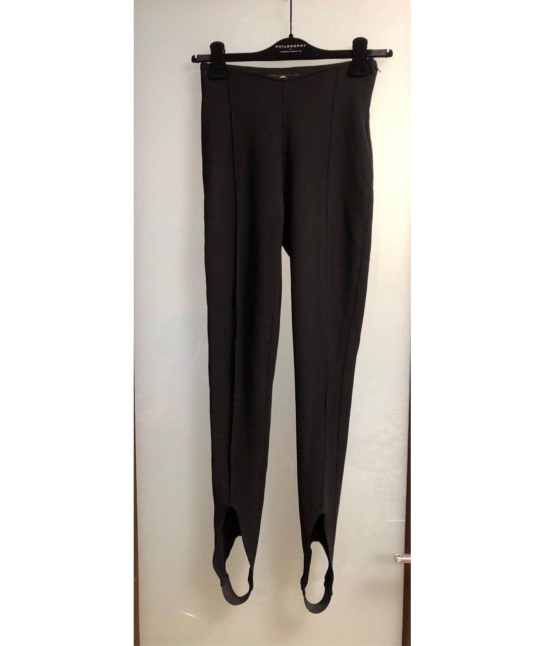 SAINT LAURENT Черные вискозные леггинсы и велосипедки, фото 7