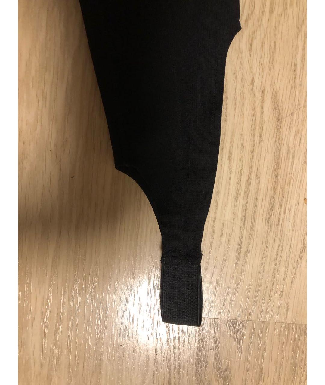 SAINT LAURENT Черные вискозные леггинсы и велосипедки, фото 5