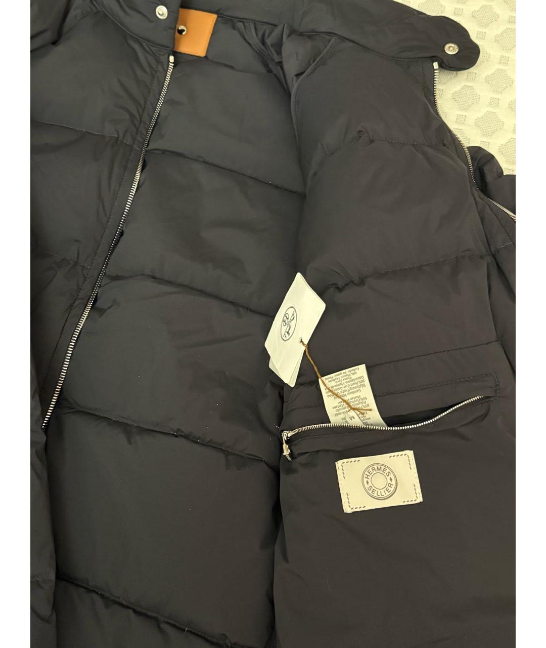 HERMES Черная полиэстеровая куртка, фото 3