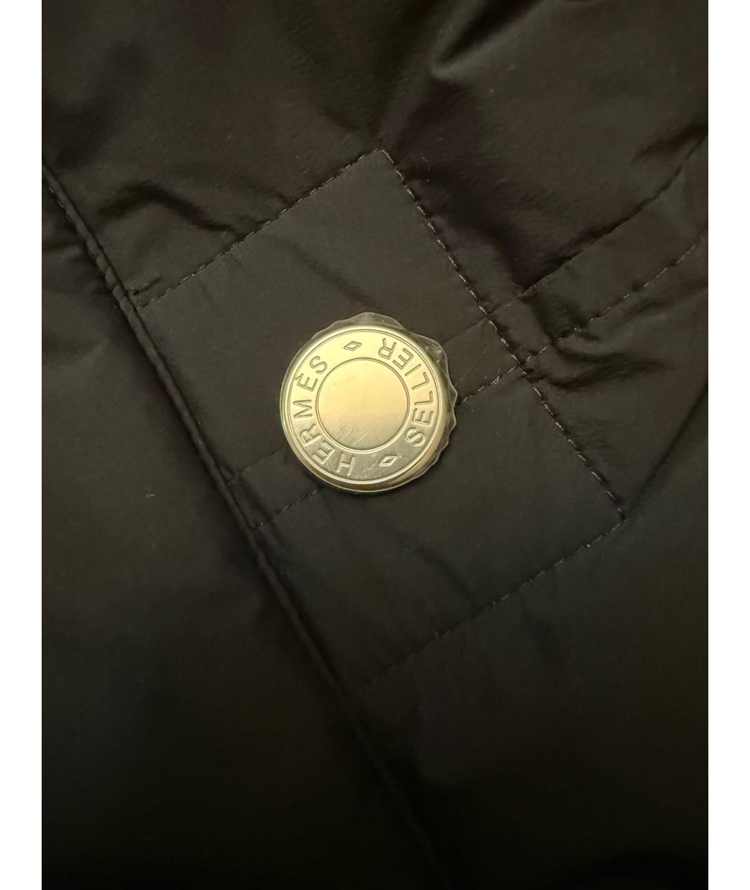 HERMES Черная полиэстеровая куртка, фото 4