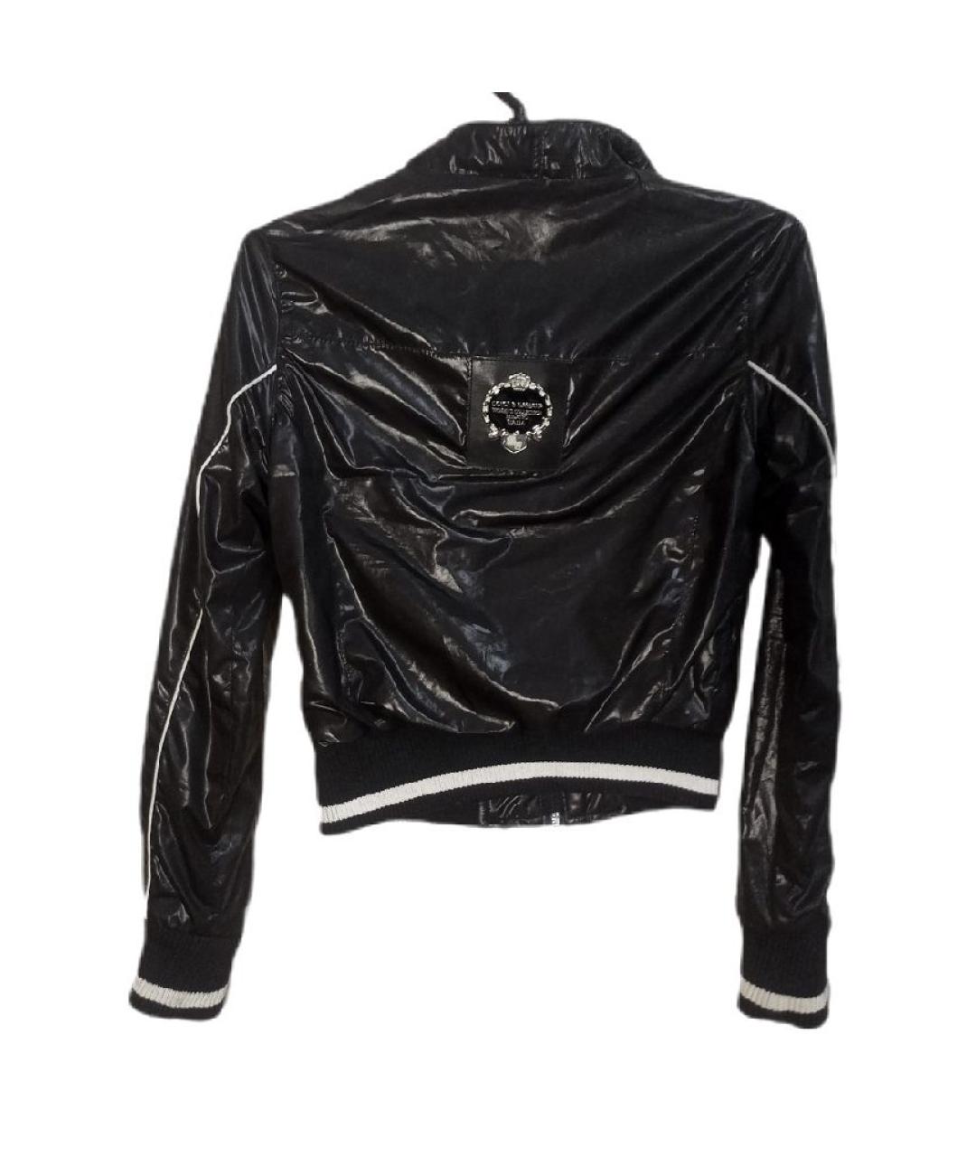 DOLCE&GABBANA Черная хлопковая куртка, фото 2