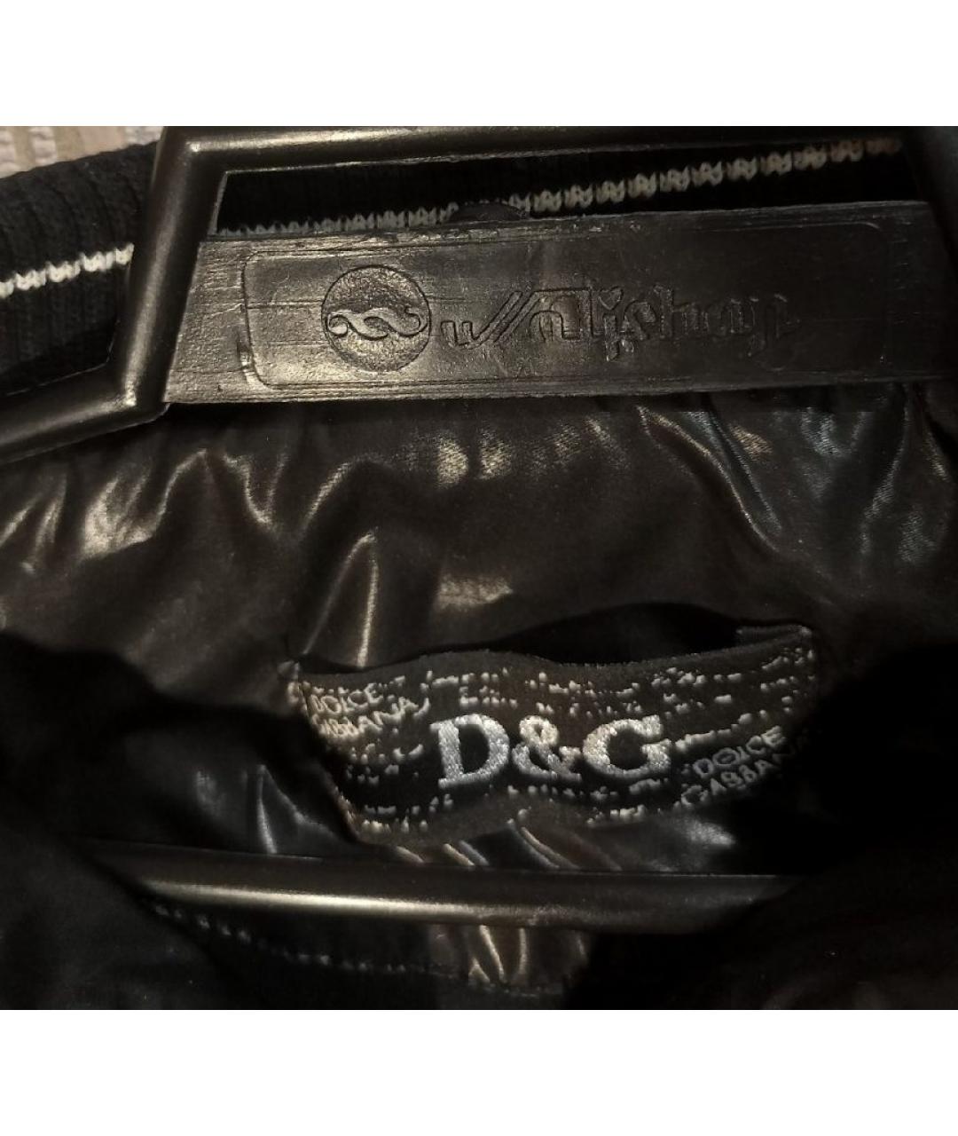 DOLCE&GABBANA Черная хлопковая куртка, фото 4