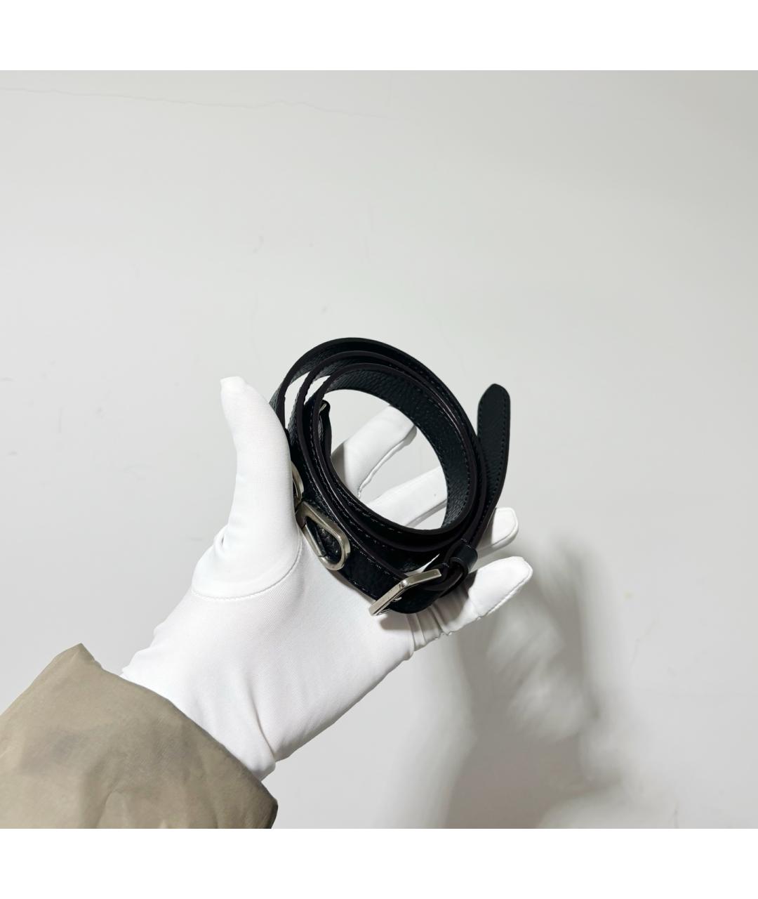 LOUIS VUITTON Черная кожаная сумка с короткими ручками, фото 7