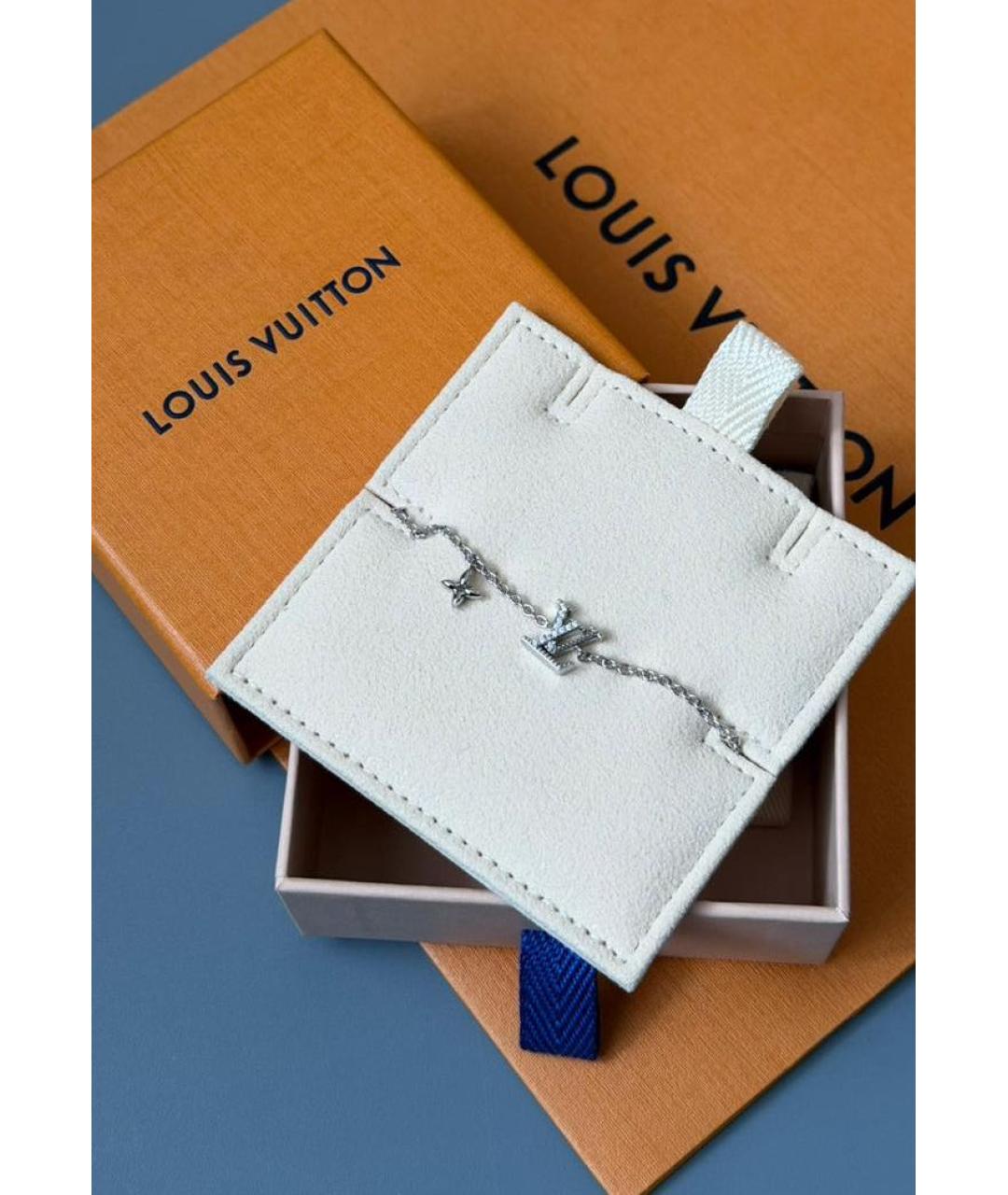 LOUIS VUITTON Серебрянный металлический браслет, фото 2