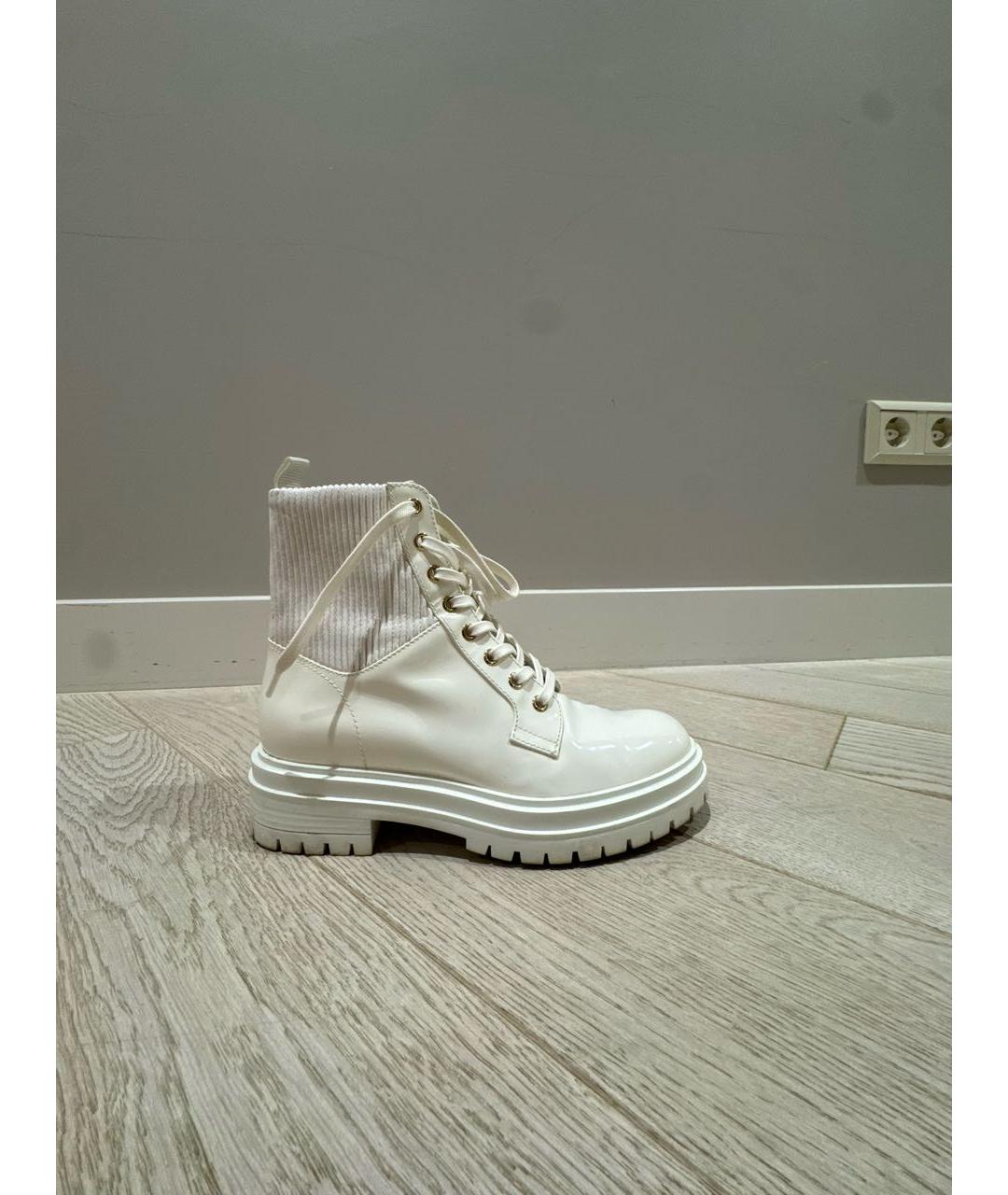 GIANVITO ROSSI Белые ботинки из лакированной кожи, фото 5