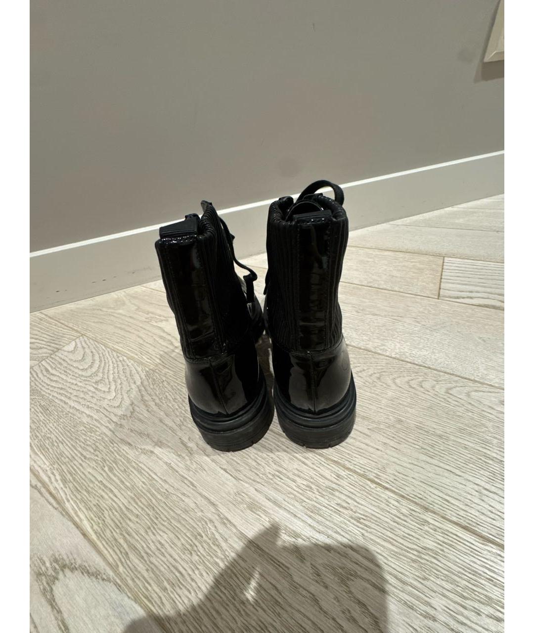 GIANVITO ROSSI Черные ботинки из лакированной кожи, фото 4