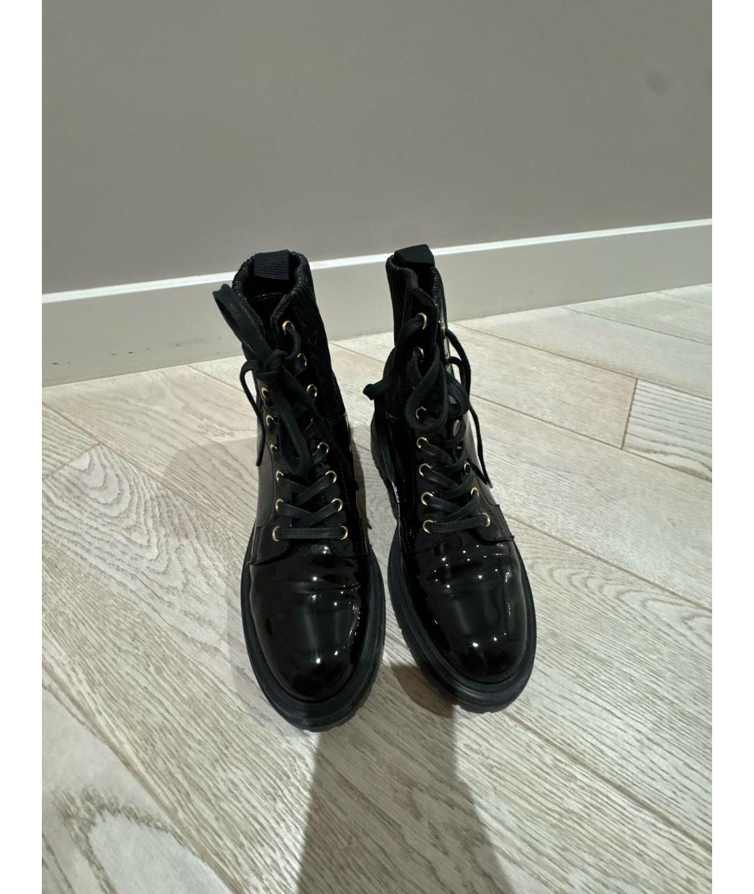 GIANVITO ROSSI Черные ботинки из лакированной кожи, фото 2