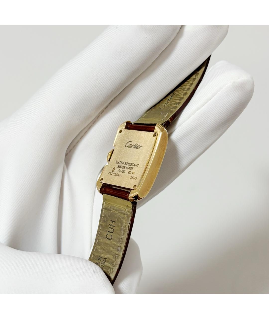 CARTIER Белые часы из розового золота, фото 5