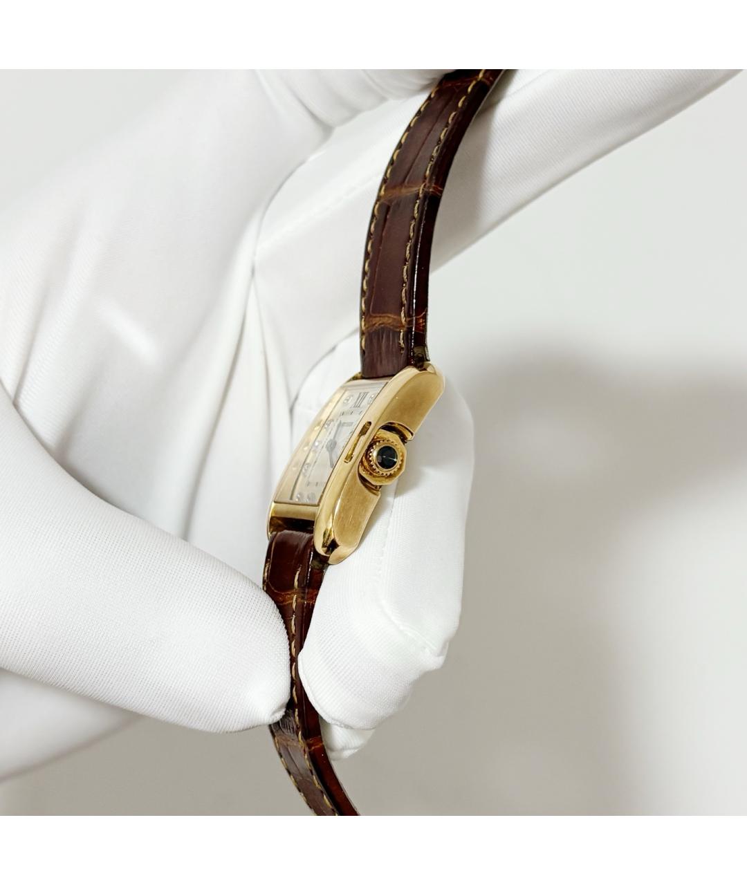 CARTIER Белые часы из розового золота, фото 4