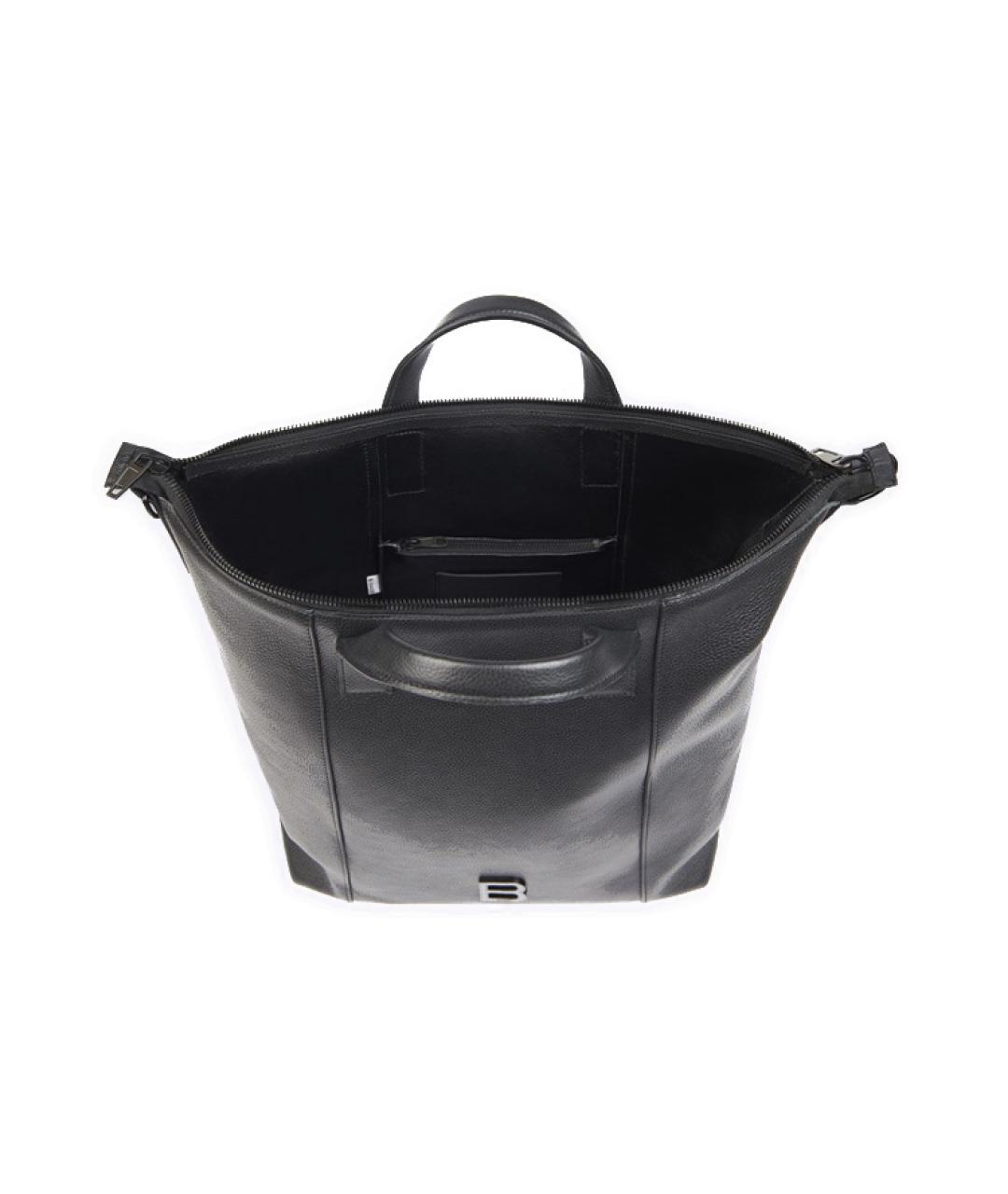 BALENCIAGA Черная кожаная сумка на плечо, фото 4