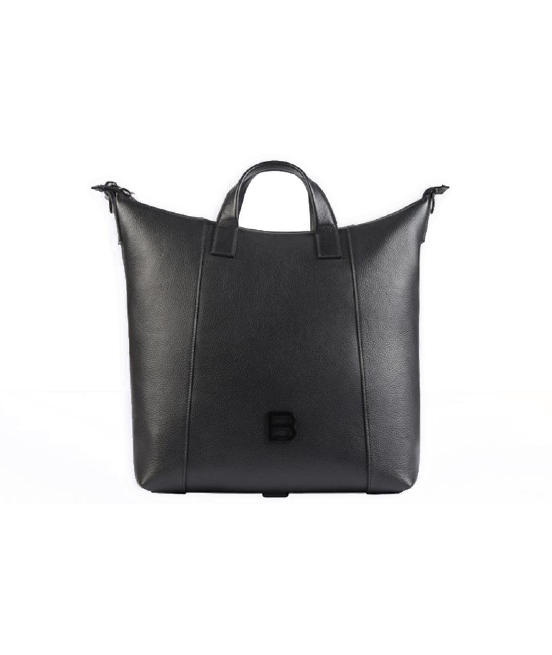 BALENCIAGA Черная кожаная сумка на плечо, фото 1