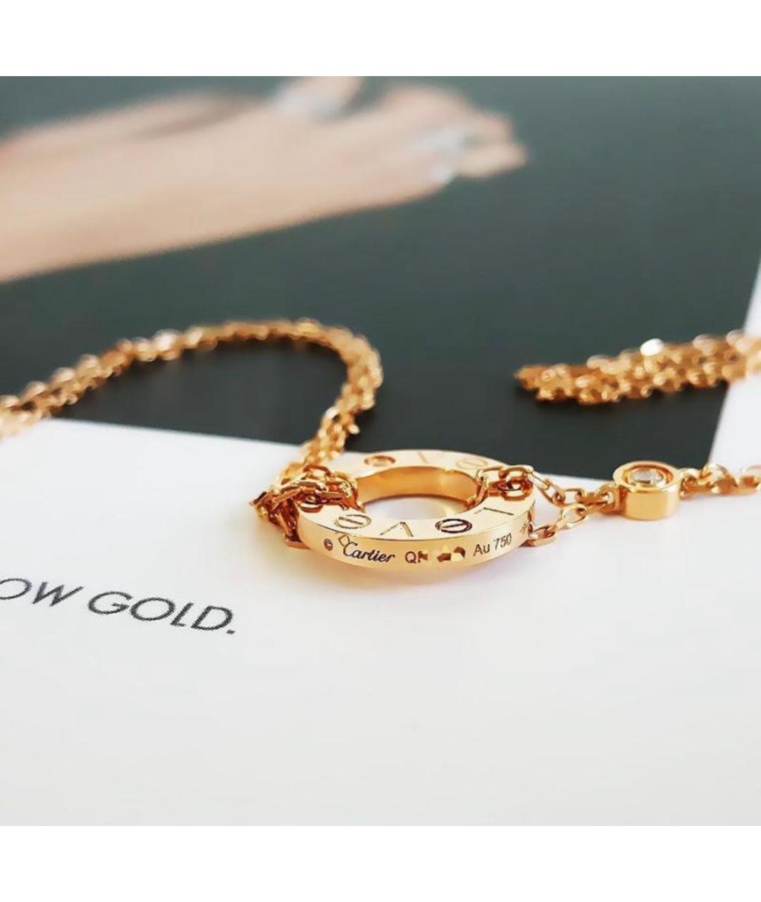 CARTIER Золотое колье из розового золота, фото 4