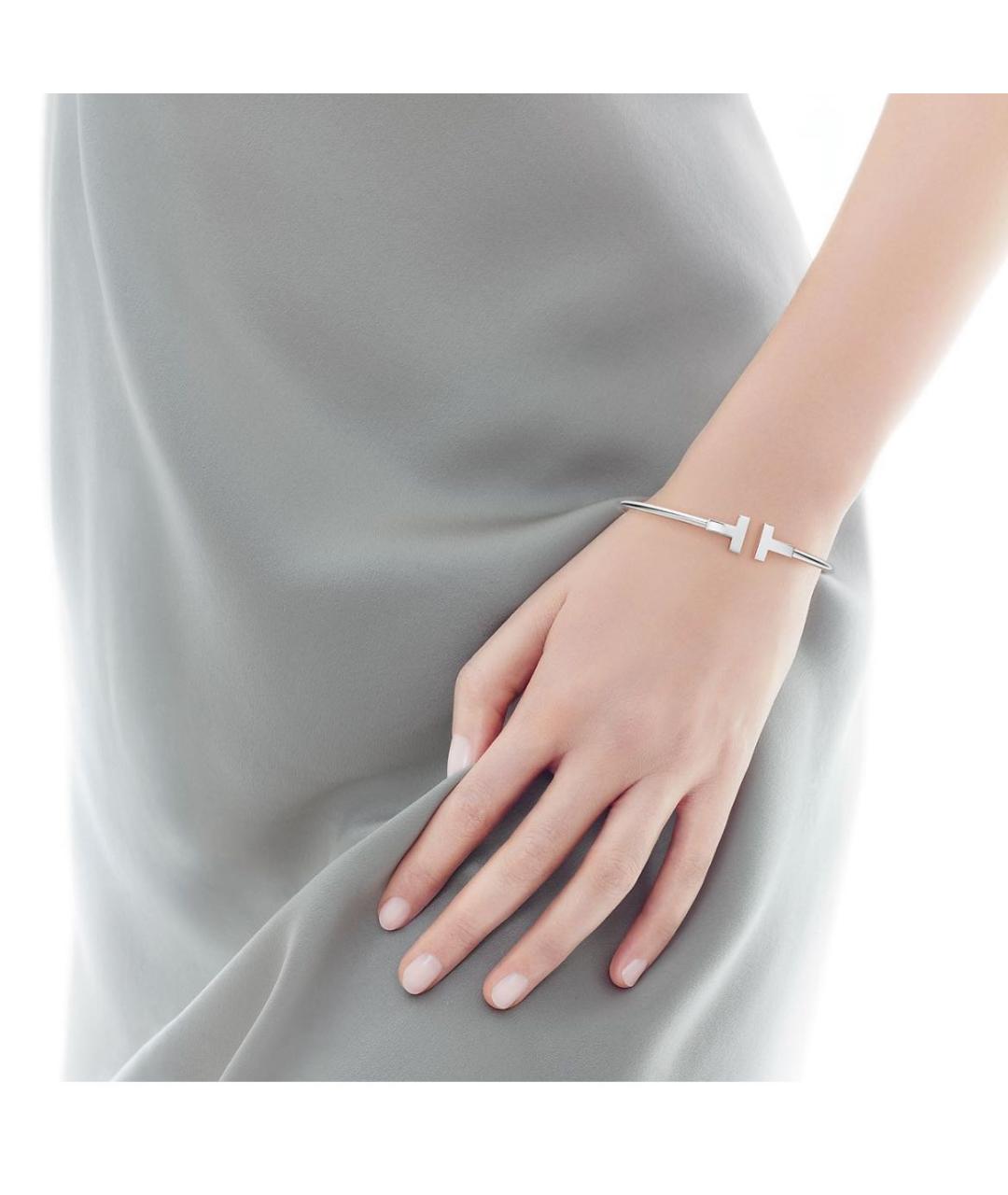 TIFFANY&CO Серебрянный браслет из белого золота, фото 4