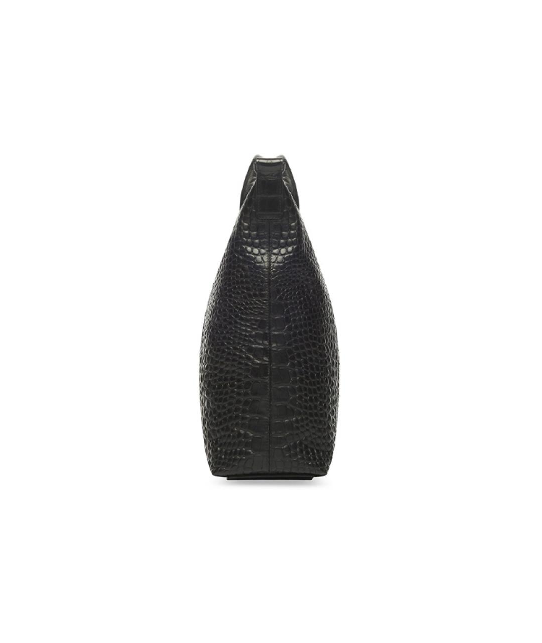 BALENCIAGA Черная кожаная сумка на плечо, фото 2