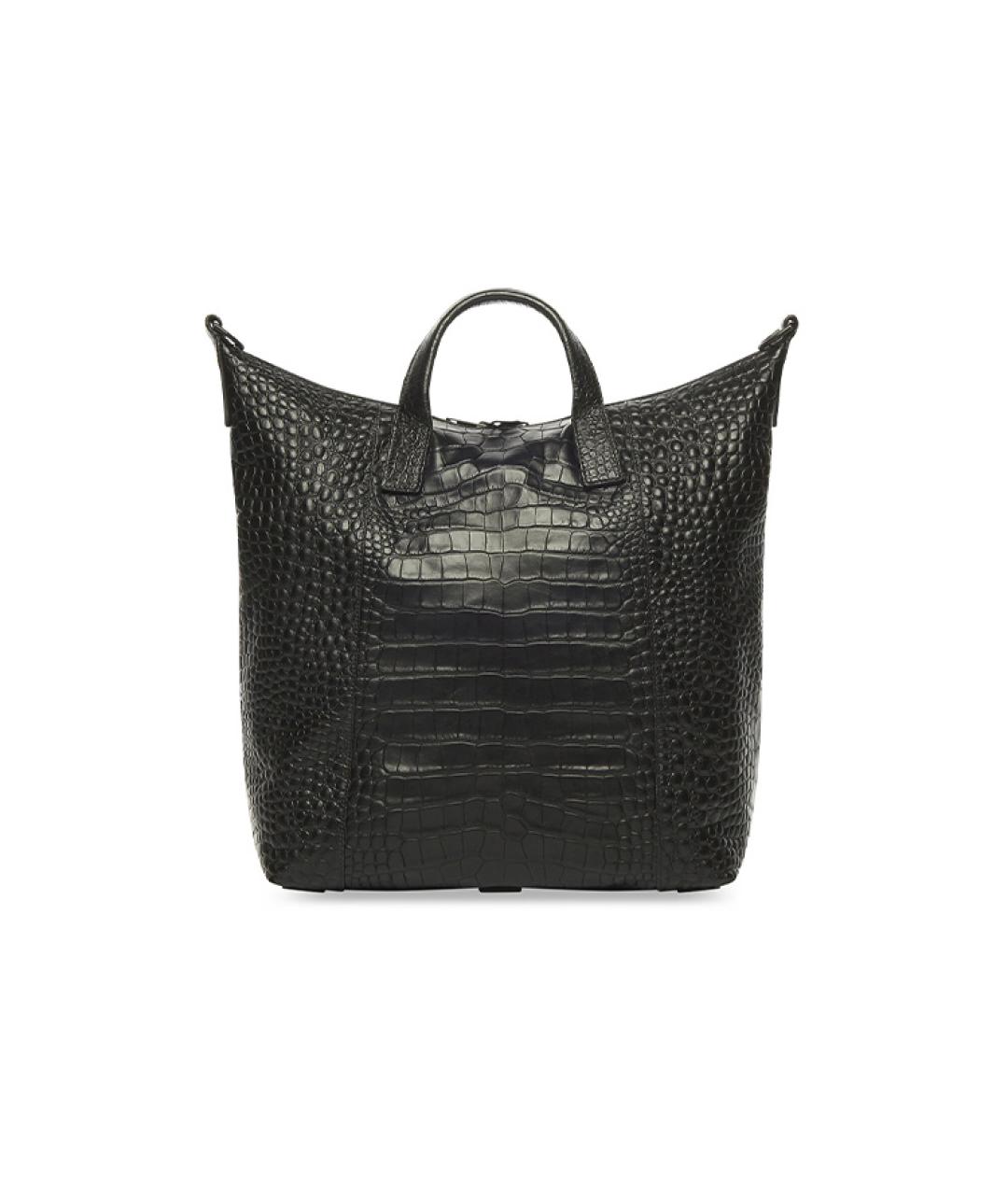 BALENCIAGA Черная кожаная сумка на плечо, фото 3