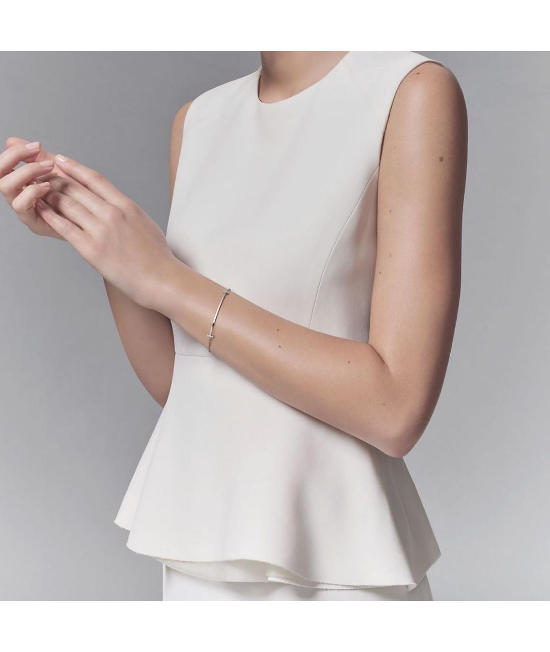 TIFFANY&CO Серебрянный браслет из белого золота, фото 3