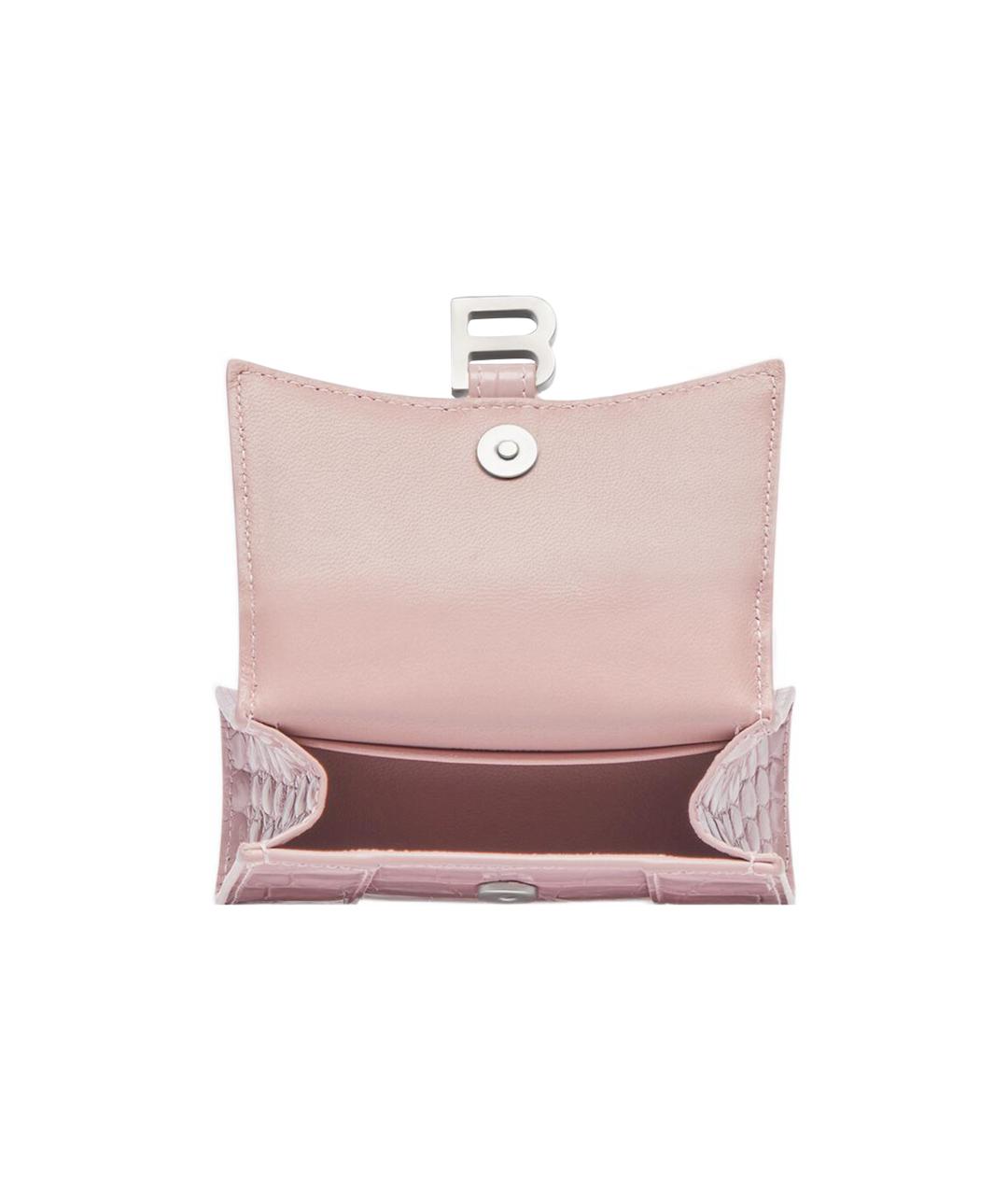 BALENCIAGA Розовая кожаная сумка через плечо, фото 5