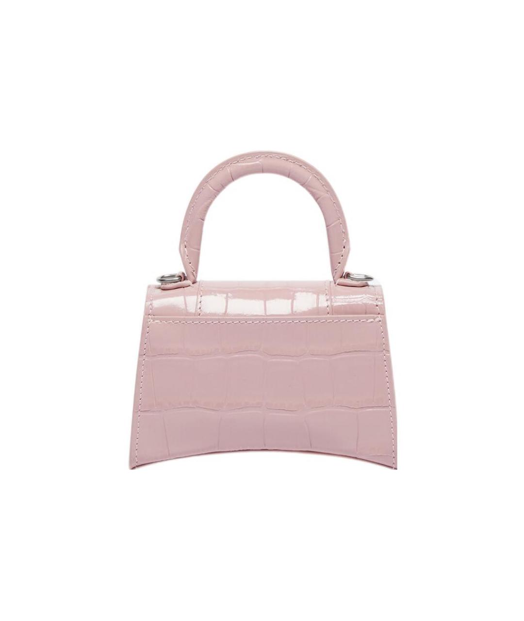 BALENCIAGA Розовая кожаная сумка через плечо, фото 4