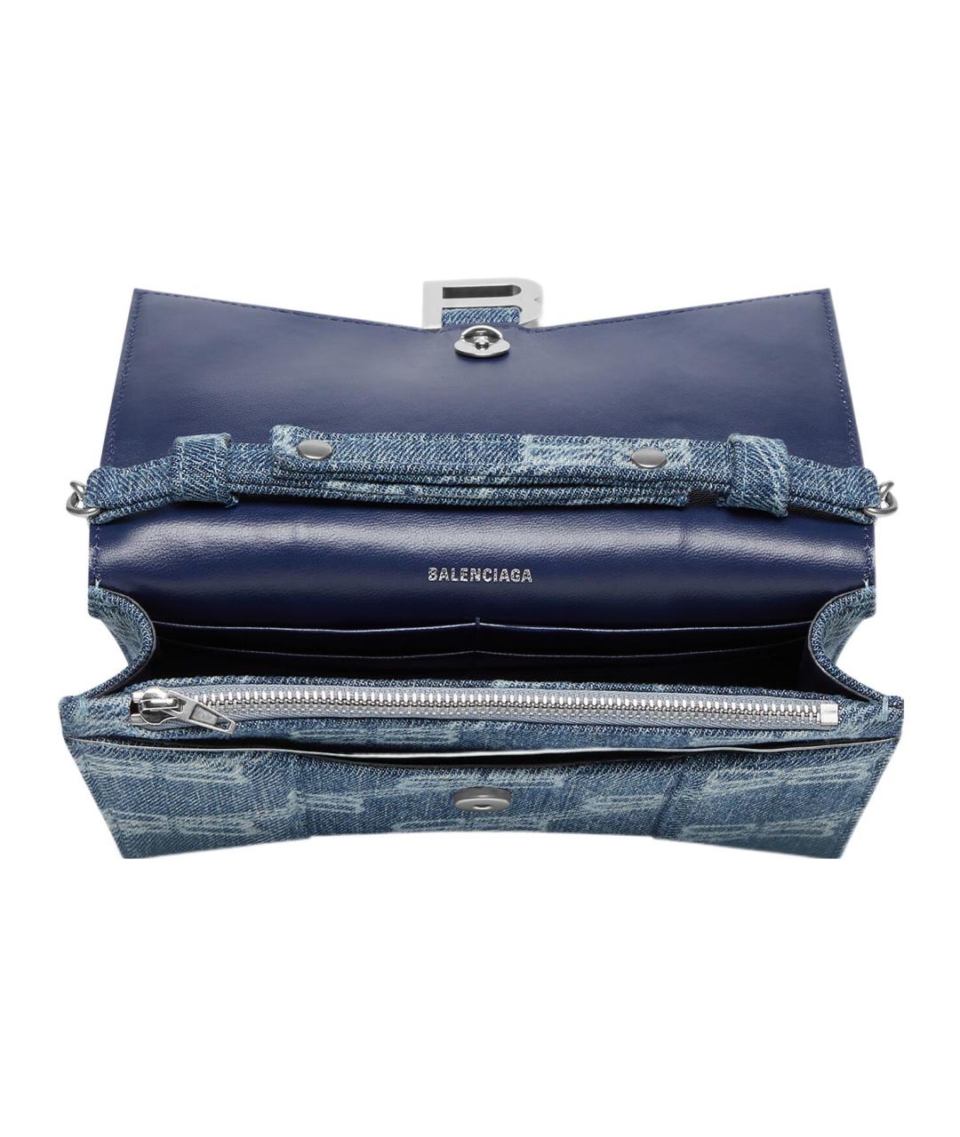 BALENCIAGA Синяя хлопковая сумка через плечо, фото 6