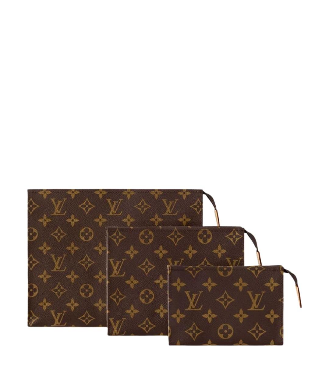 LOUIS VUITTON Коричневая косметичка, фото 1