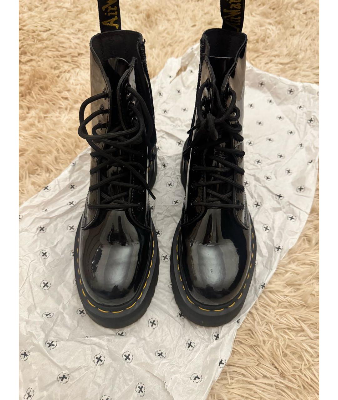 DR. MARTENS Черные кожаные ботинки, фото 2