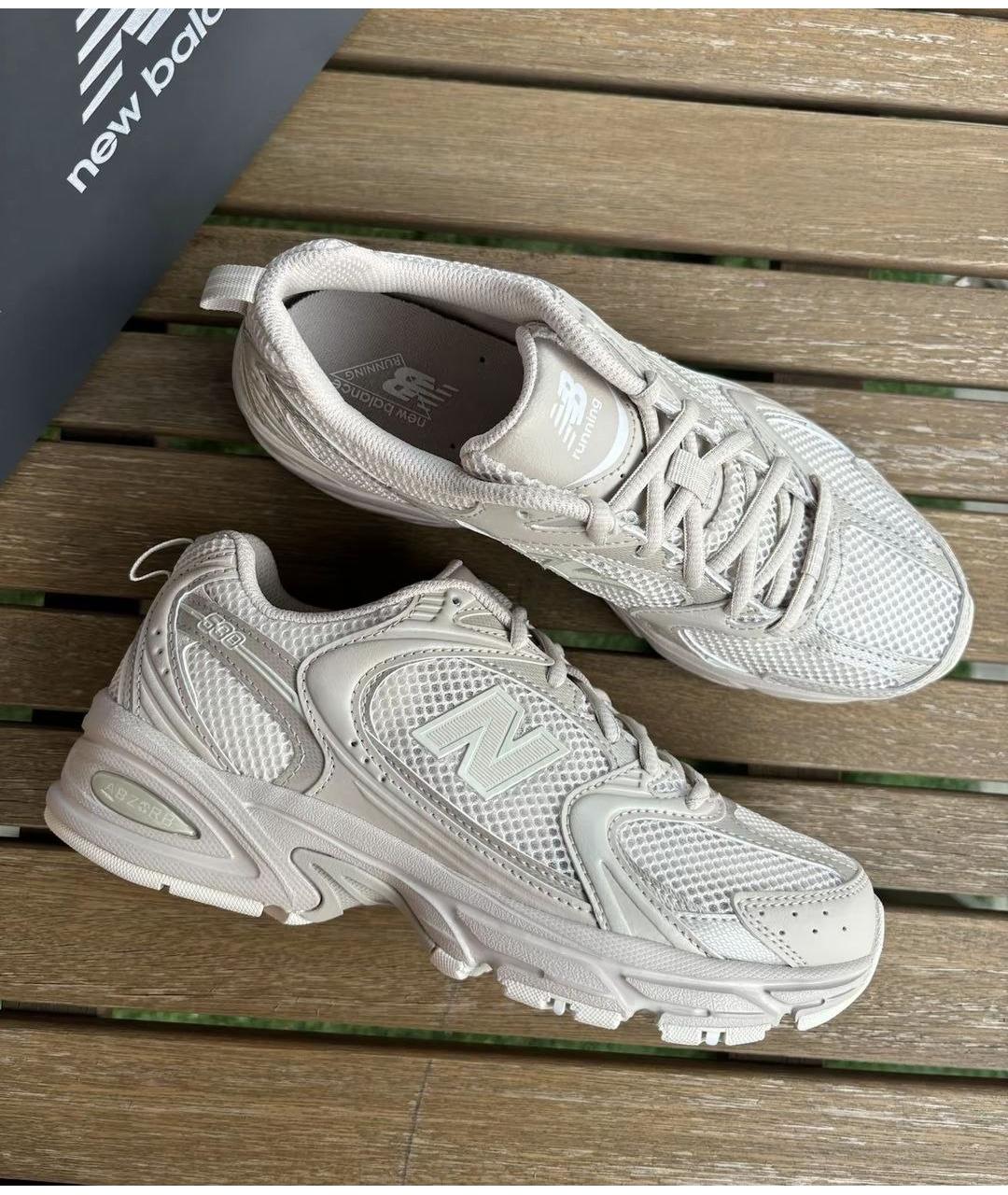 NEW BALANCE Бежевые низкие кроссовки / кеды, фото 6