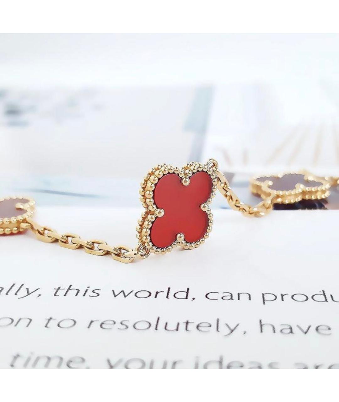 VAN CLEEF & ARPELS Красный браслет из розового золота, фото 4