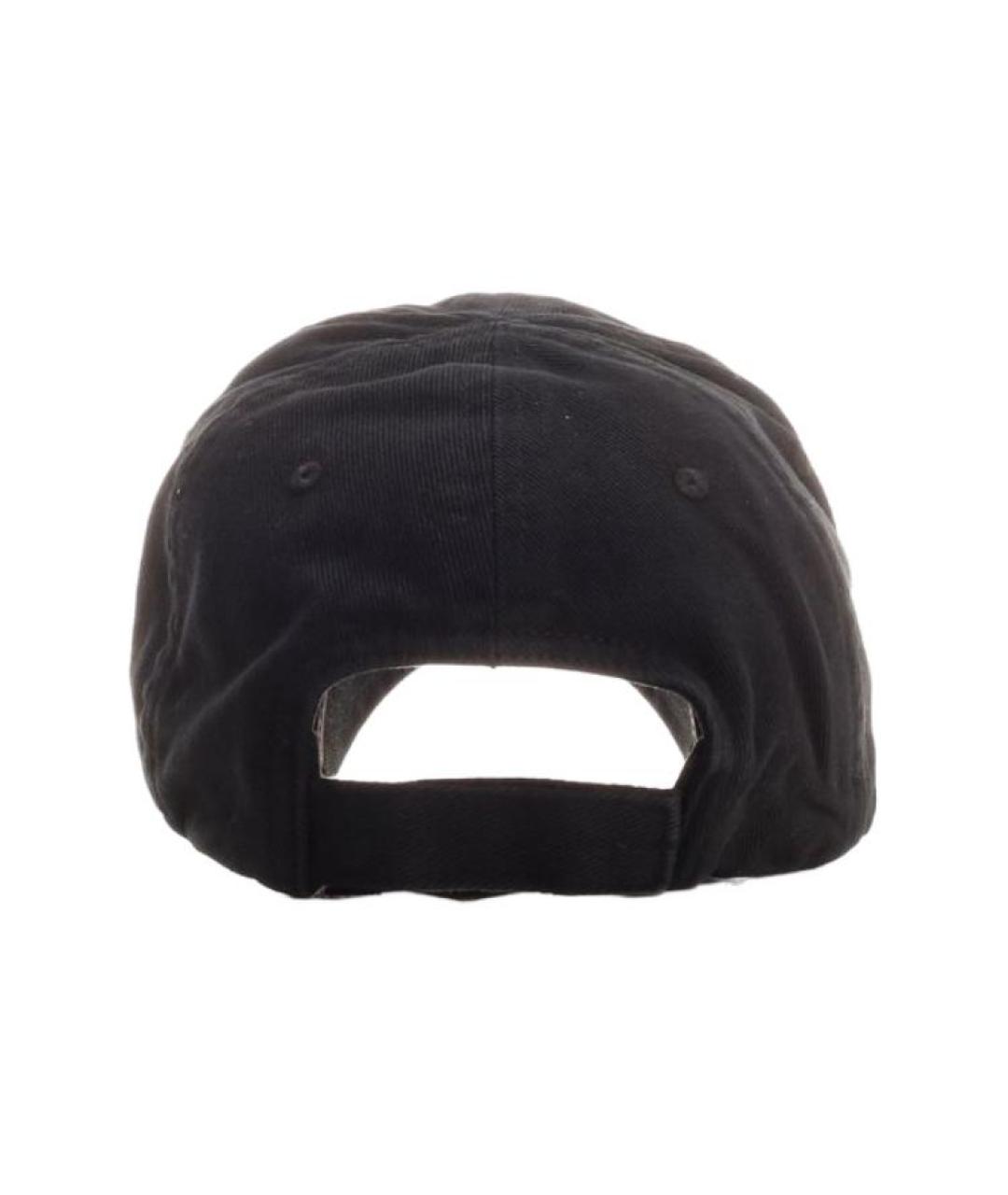 BALENCIAGA Черная хлопковая кепка, фото 3