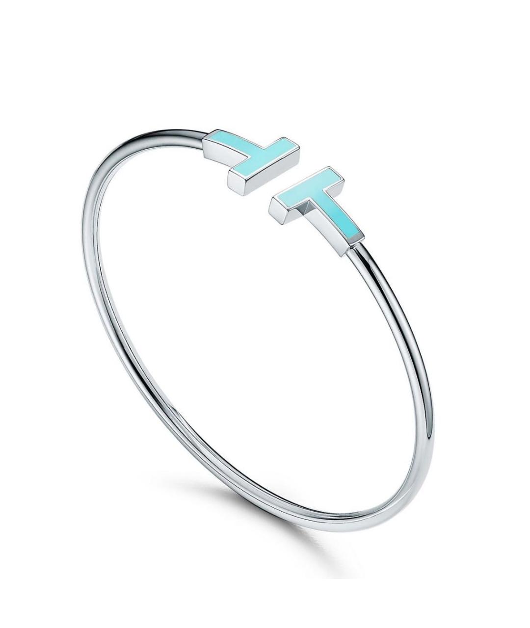 TIFFANY&CO Серебрянный браслет из белого золота, фото 2