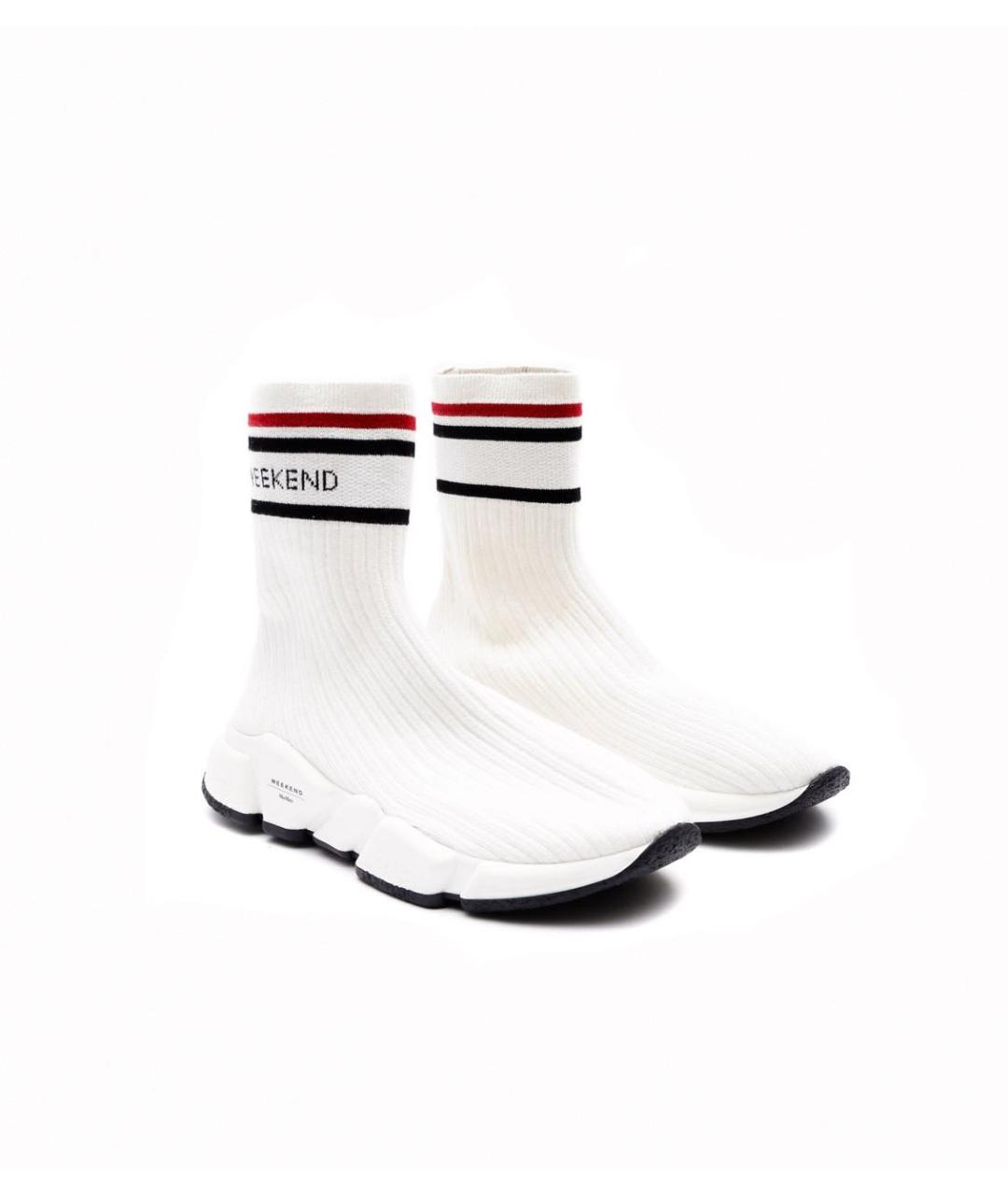 WEEKEND MAX MARA Белые текстильные кроссовки, фото 5