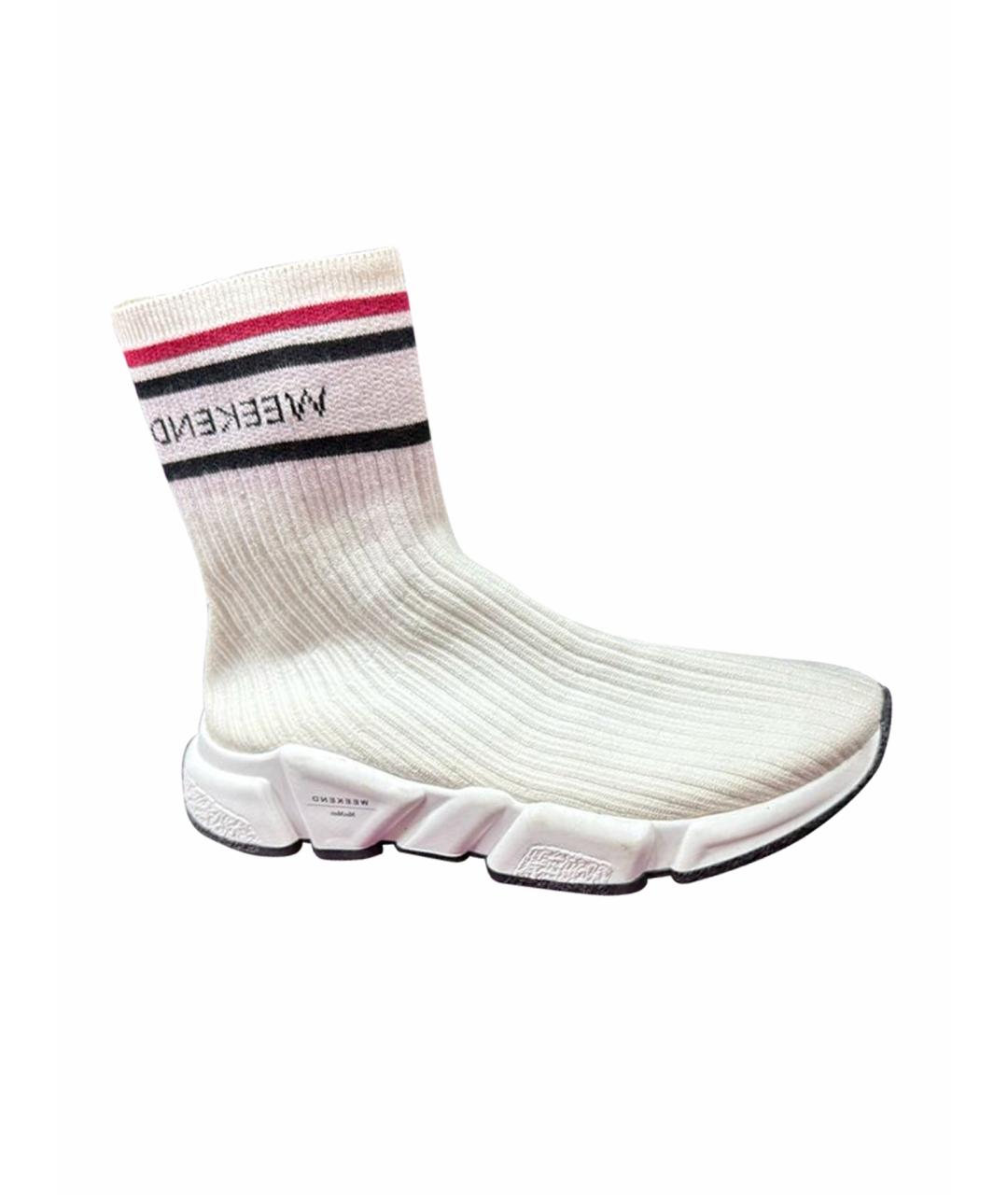 WEEKEND MAX MARA Белые текстильные кроссовки, фото 1