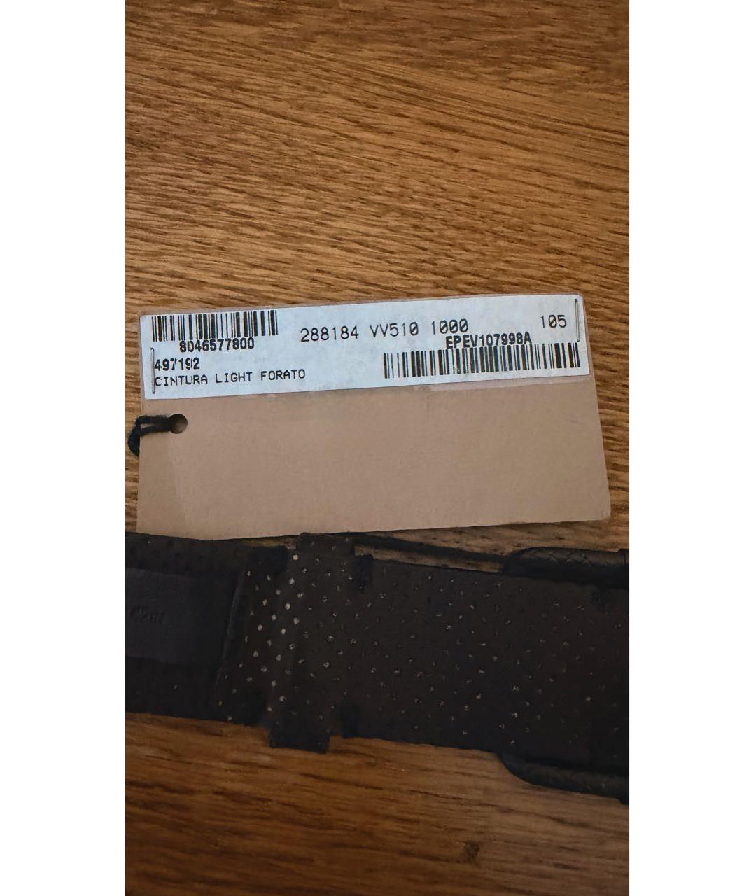 BOTTEGA VENETA Коричневый кожаный ремень, фото 3