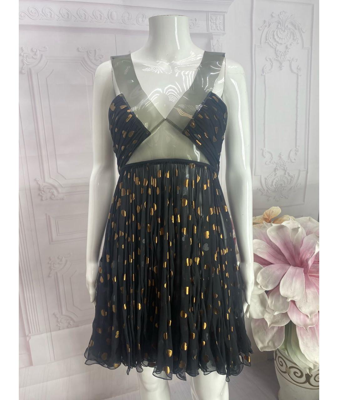 DOLCE&GABBANA Черное вискозное коктейльное платье, фото 5