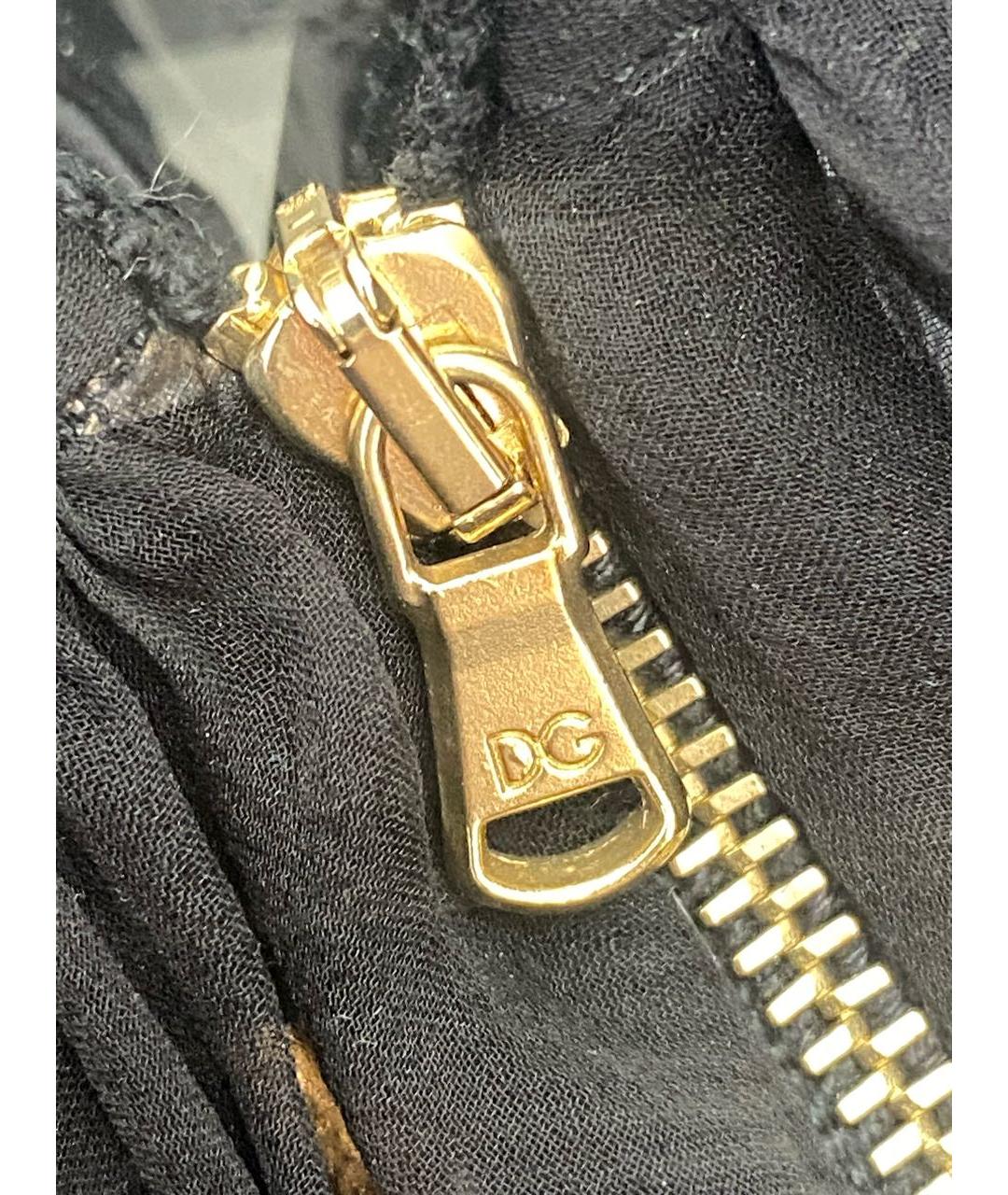 DOLCE&GABBANA Черное вискозное коктейльное платье, фото 4