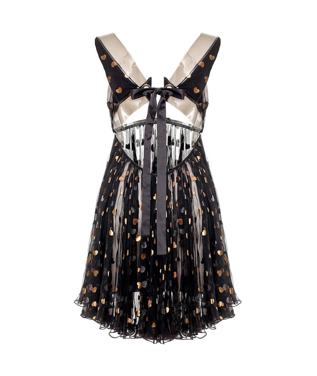 DOLCE&GABBANA Черное вискозное коктейльное платье, фото 2