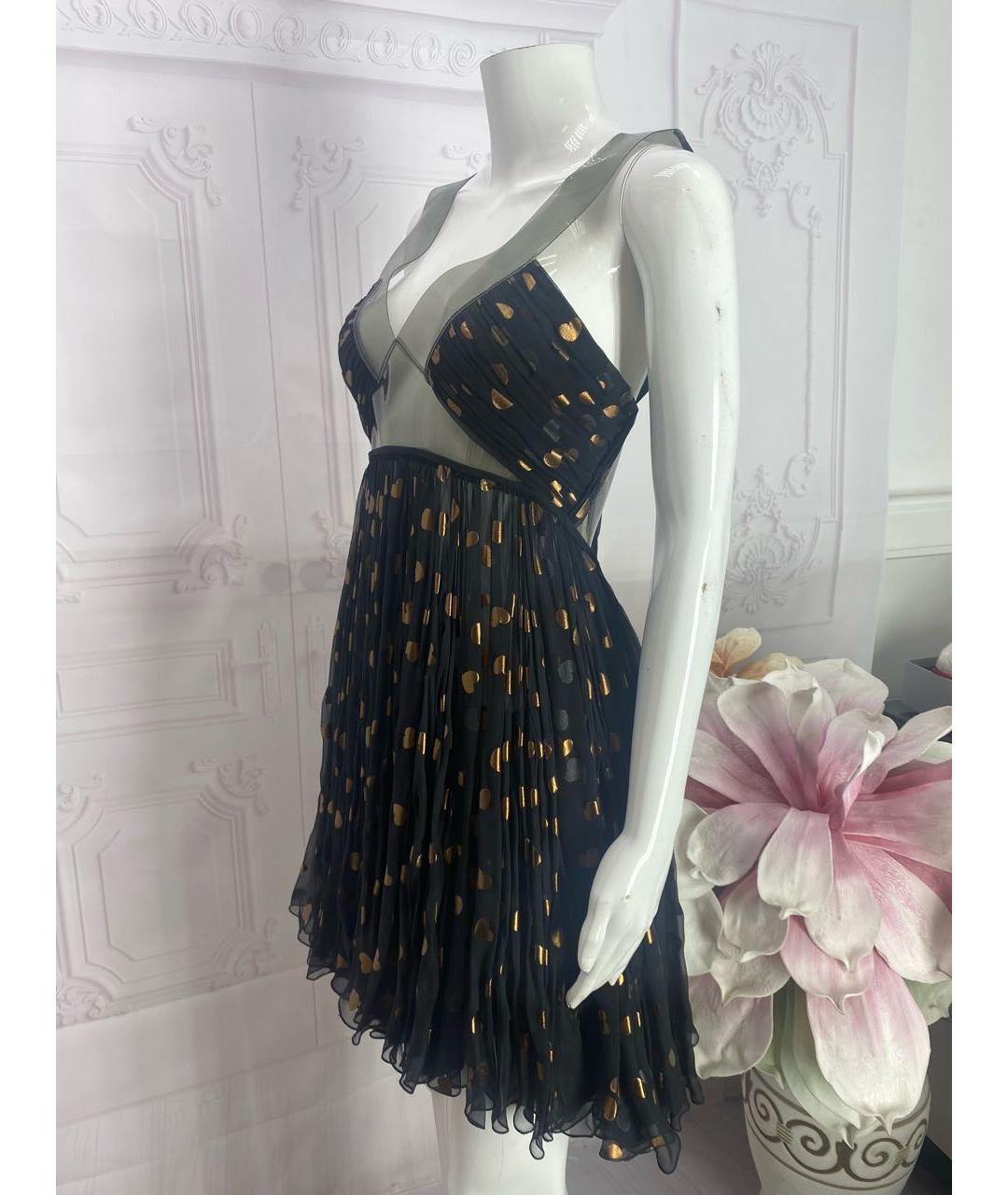 DOLCE&GABBANA Черное вискозное коктейльное платье, фото 8