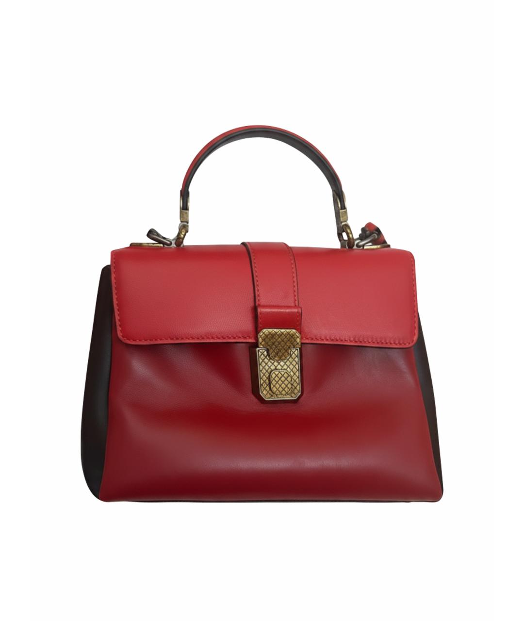 BOTTEGA VENETA Красная кожаная сумка с короткими ручками, фото 1