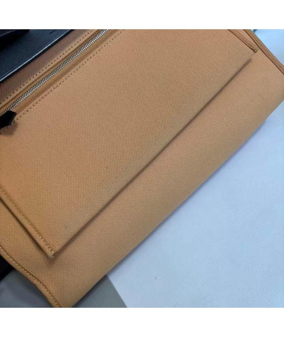 HERMES Оранжевая тканевая сумка через плечо, фото 7