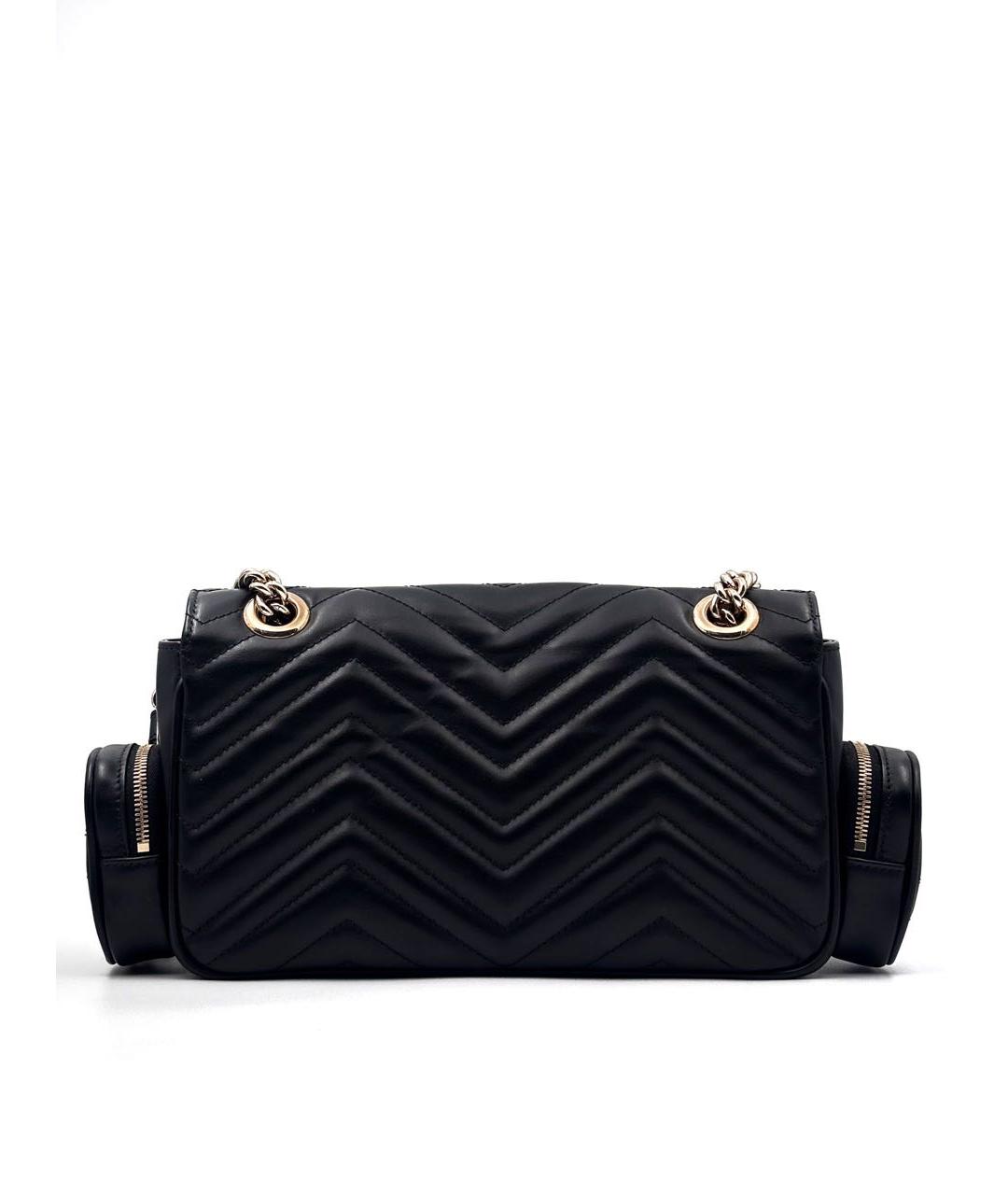 GUCCI Черная кожаная сумка через плечо, фото 2