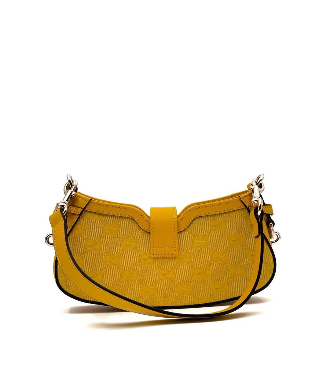 GUCCI Желтая сумка с короткими ручками, фото 2