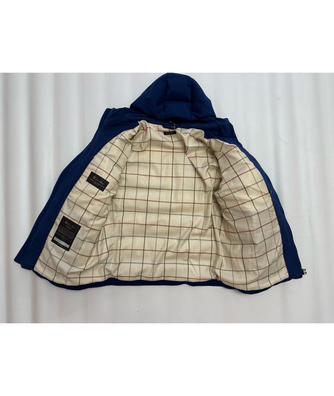 LORO PIANA Синий кашемировый пуховик, фото 3