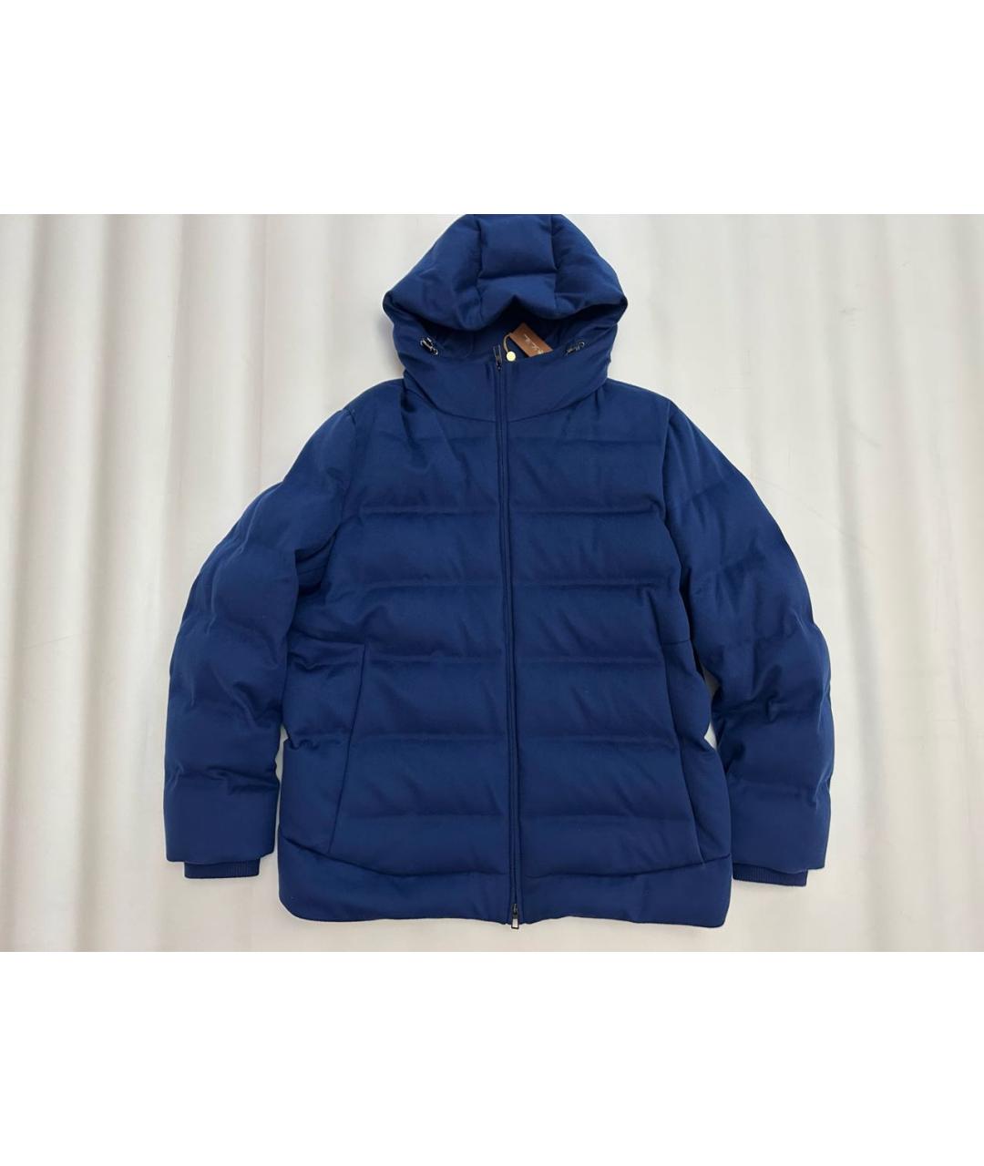 LORO PIANA Синий кашемировый пуховик, фото 9